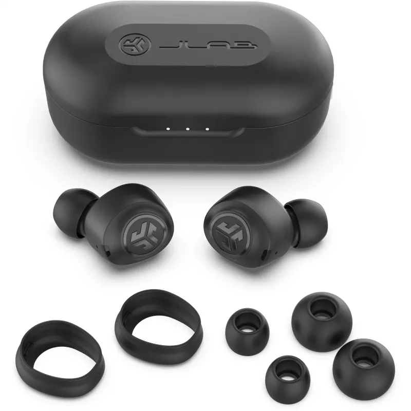 JLab JBuds Air True Headphones Kabellos In-Ear USB Typ-A Bluetooth Schwarz (IEUEBJBUDSAIRRBLK82)