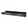 APC NetShelter Kabelmanagement, Horizontaler Kabelmanager, 1U, einseitig mit Abdeckung, Schwarz, 482,6 x 44,45 x 165,1 mm