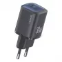 usams 30 W GaN USB-C-Schnellladegerät USA001446 — tragbares 30-W-USB-C-PD-Wandladegerät, schwarz
