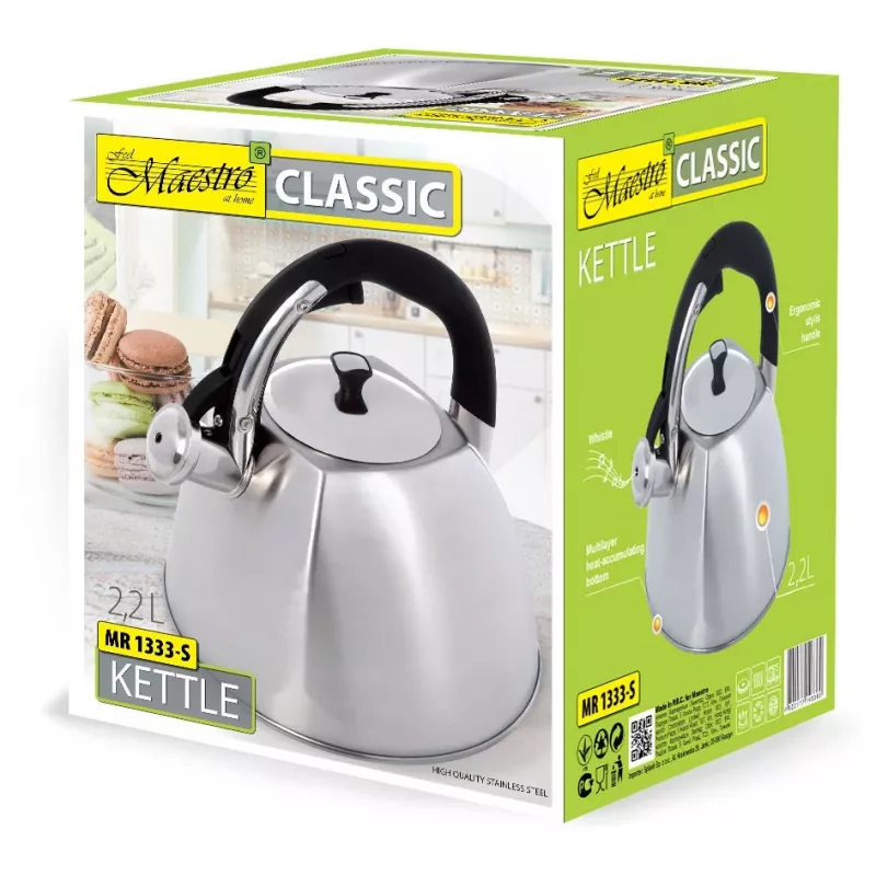Maestro MR-1333-S Wasserkocher 2,2 L Edelstahl