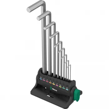Wera 05022102001 Sechskantschlüssel-Set, L-Form, metrisch, 9-tlg.