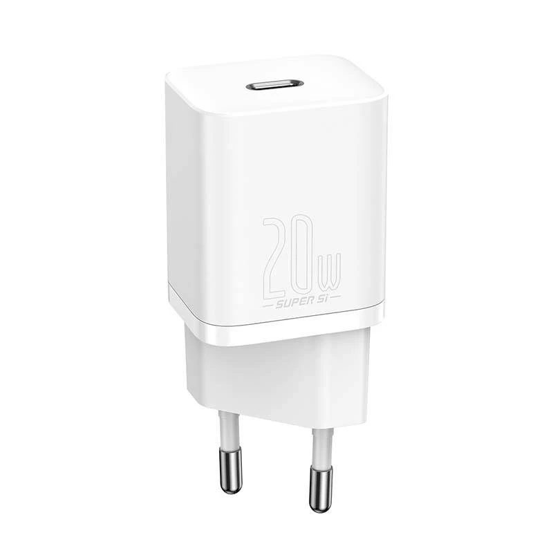 Baseus Super Si Smartphone White AC Fast Charging Indoor