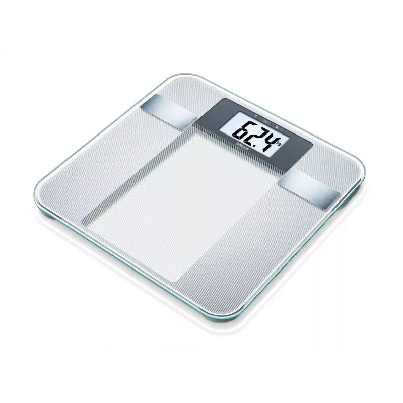 Beurer BG 13 Square Grau, Transparent elektronische Personenwaage