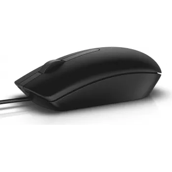 Dell MS116 - Maus - optisch - 2 Tasten - kabelgebunden - USB - Schwarz - für Chromebook 11 3180, 13 3380, Latitude 34XX, 5285 2-in-1, Precision 35XX, 55XX, 75XX, 77XX (JD7XG)
