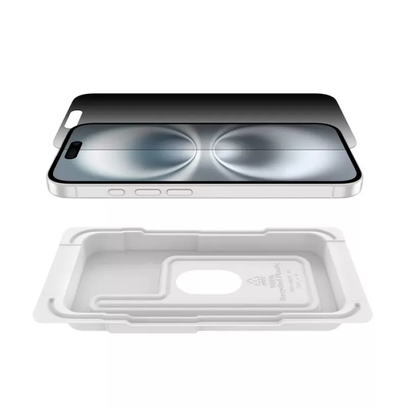 Bildschirmschutz Belkin ScreenForce für iPhone 16 Gehärtetes Glas Privacy