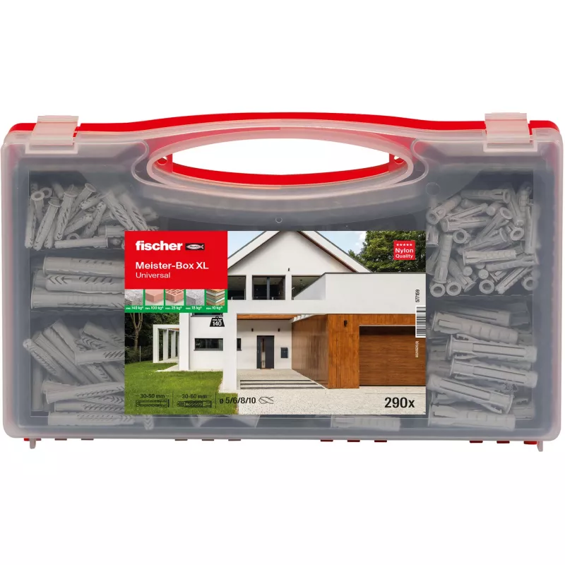 fischer 577159 Meister-Box XL Dübel-Sortimentsbox 290 Stück (577159)