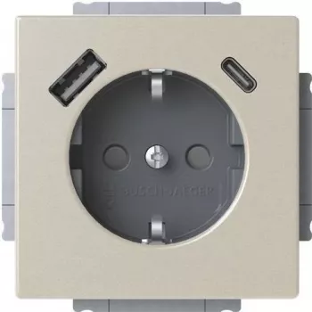 Busch-Jaeger SCHUKO Steckdose USB-A+C 20 EUCB2USBAC-866 (2CKA002011A6314)