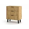 SCANDI 3S schlank Eiche ARTISAN Kommode