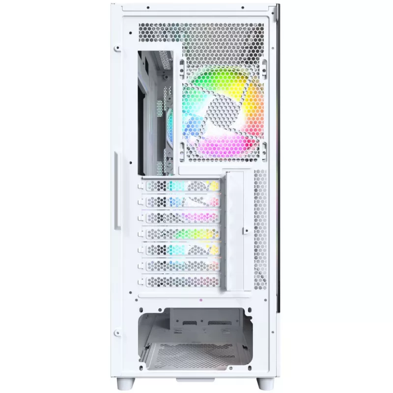 PC-Gehäuse Montech X5 Midi Tower Weiß ATX 3x140mm Lüfter