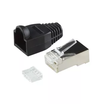 Drahtverbinder RJ45 LogiLink MP0022 Schwarz Transparent