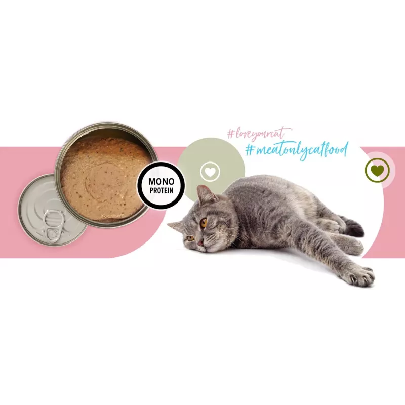 3COTY Turkey Senior - Nassfutter für Katzen - 80 g