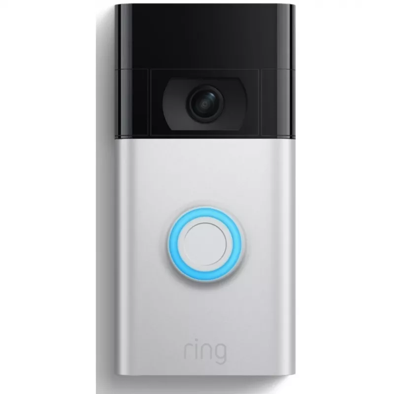 Ring Video Doorbell, Nickel, satinierter Stahl, Zuhause, 2-Wege, 1920 x 1080 Pixel