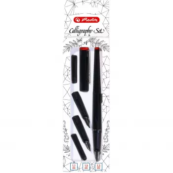 Kugelschreiber + Füllfederhalter Herlitz 8623001 Schwarz 5 Stück