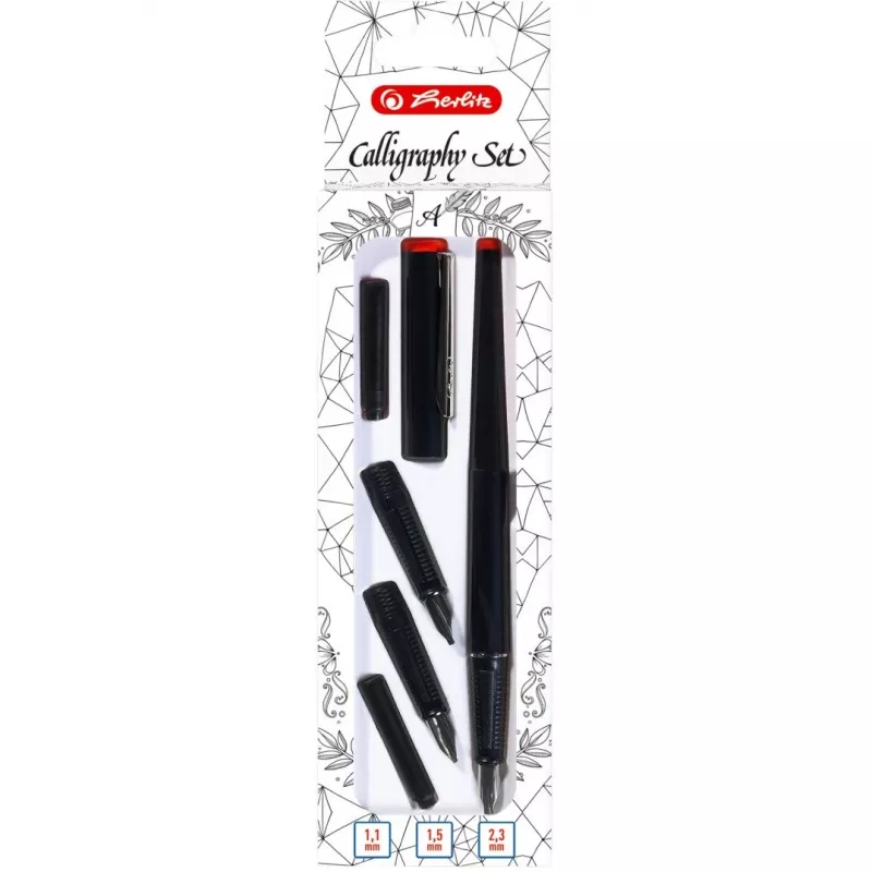 Kugelschreiber + Füllfederhalter Herlitz 8623001 Schwarz 5 Stück