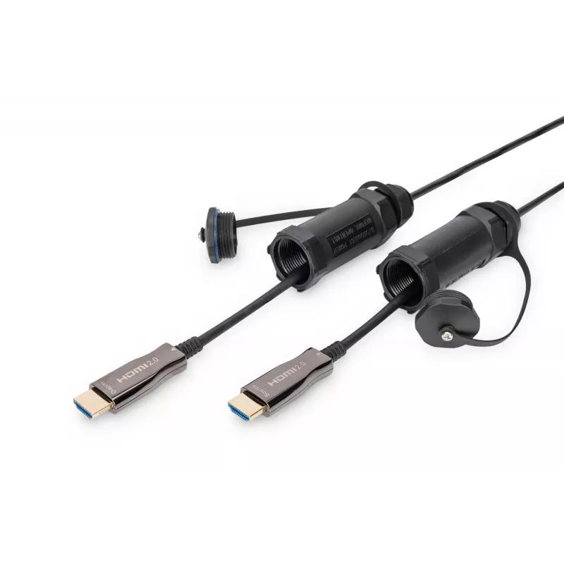 Digitus 4K HDMI AOC gepanzertes Verbindungskabel 10m 2.0 14,4 Gbit/s
