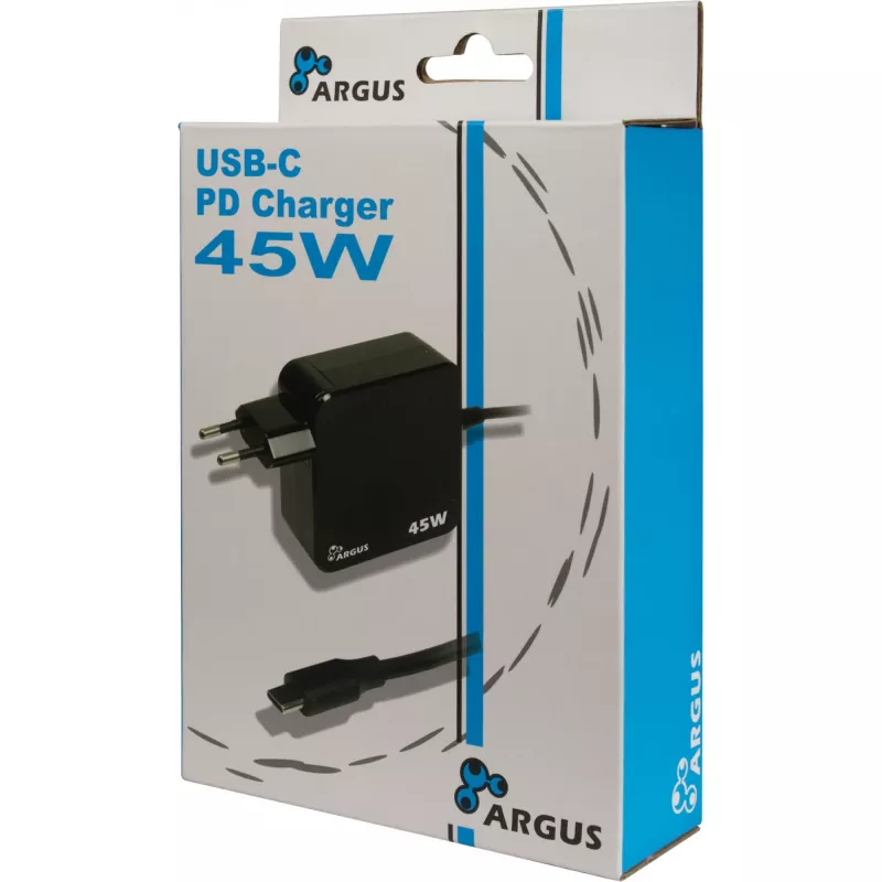 Ladegerät Inter-Tech PD-2045 Universal Schwarz AC für den Innenbereich 20V USB-C