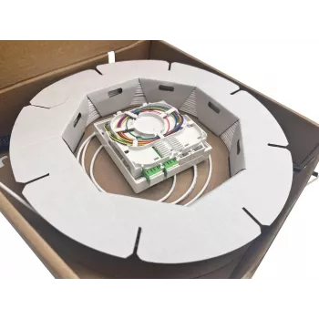 Netzwerkkabel Helos FTTH-Anschlussset LC-APC vorkonfektioniert 372090 2m Schwarz