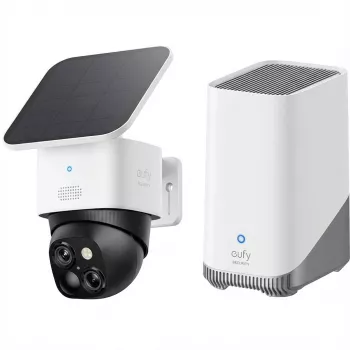 Kabelloses Sicherheitskamera-Set Eufy eufyCam E41 Set: 2 Kameras, HomeBase 3, 3W Solarpanel (EU)