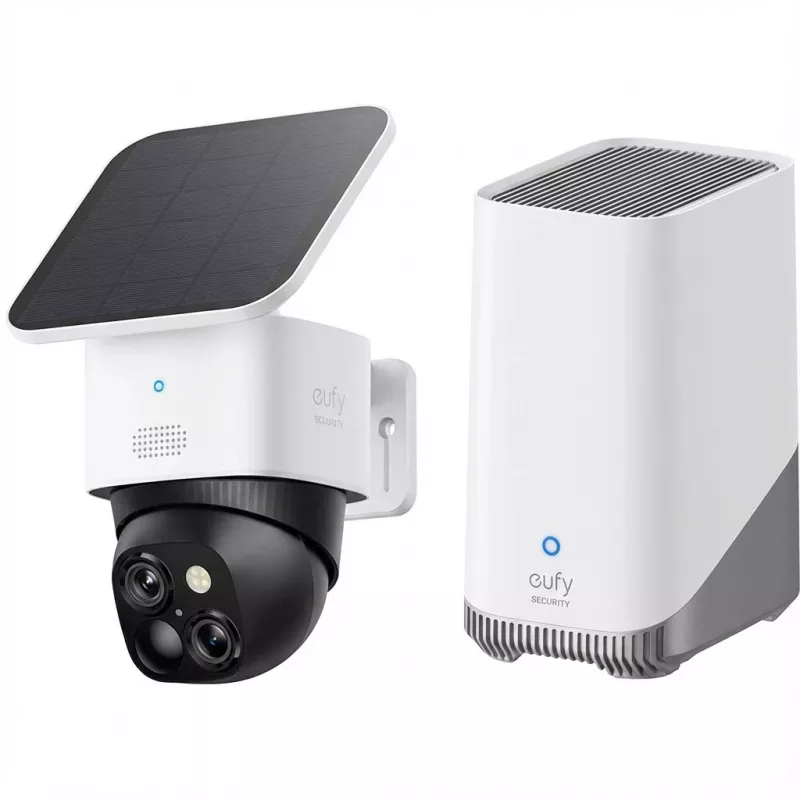 Kabelloses Sicherheitskamera-Set Eufy eufyCam E41 Set: 2 Kameras, HomeBase 3, 3W Solarpanel (EU)