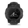 Smartwatch GARMIN Instinct — 45 mm, 3.05 cm (1.2 Zoll) AMOLED 390×390 Touchscreen, 4 GB, GPS, Silikonarmband Schwarz, 53 g
