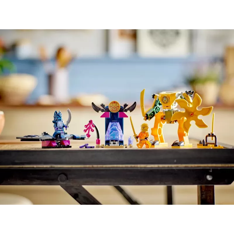 LEGO NINJAGO Arins Kampf-Mech Actionfigur Ninja-Spielzeug für Jungen und Mädchen ab 4 Jahren, Dragons Rising Set mit Arin Minifigur und Mini-Kata