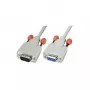 Lindy Sub D-9/Sub D-9 serielles Kabel Grau 20 m