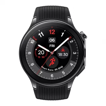 OnePlus Watch 2 - 46 mm - Smartwatch mit Armband - Fluorelastomer - Handgelenkgröße: 140-210 mm - Anzeige 3,63 cm (1,43)