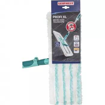 Mop Leifheit 55049 Mikrofaser-Mopp für Laminat, Fliesen und Holz, grau/türkis