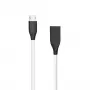 Silikonkabel USB-Micro-USB (Weiß, 1 m)