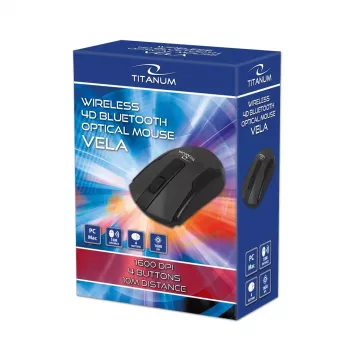 Maus Esperanza TM123 Wireless Bluetooth 4D Vela Schwarz