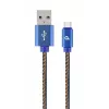 USB-2.0-Kabel GEMBIRD USB A auf USB C 2 m, 0,48 Gbit/s, 2,1 A, blau