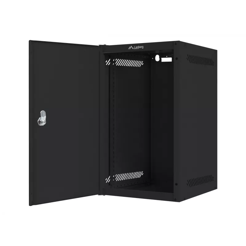 Wandmontiertes Netzwerk-Rack LANBERG WF10-2309-00B — 9HE, 280×469×310 mm, IP20, schwarz