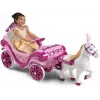 Huffy Elektrische Disney Prinzessinenkutsche mit Pferd 6 V pink