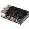 JOY-IT RPI CASE ALU07F - Gehäuse für Raspberry Pi 4, Alu, Lüfter, schwarz (RB-ALUCASEP4+07FAN)