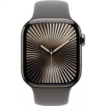 Apple Watch S10 Titanium Natural Cellular 42mm (Sport Armband steingrau) M/L