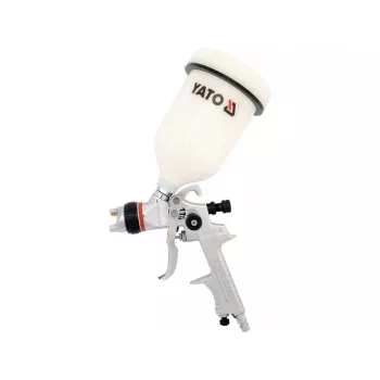 Druckluft-Farbsprühgerät YATO YT-2341, 0,6 L Edelstahlbecher, 410 l/min Luftstrom, Druckluft