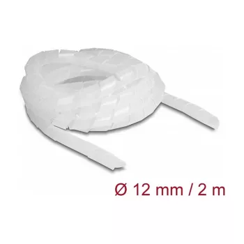 DeLOCK Spiralschlauch flexibel 2 m x 12 mm transparent Polyethylen -40 bis 80 °C