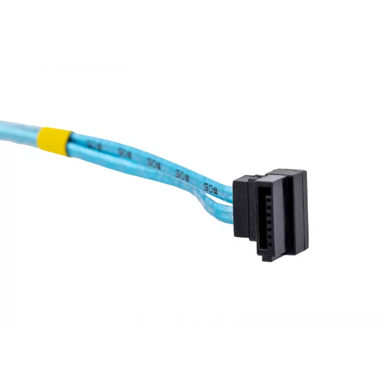 SATA-Kabel Supermicro CBL-0186L 4x rund 0,56 m, SATA I, gerade Stecker–Stecker, schwarz/blau/weiß