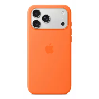 Apple iPhone 17 Pro Max Silikon Case mit MagSafe Orange