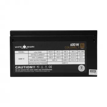 Netzteil White Shark GPSU-B600S Colonel-3 600W