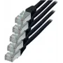 Netzwerkkabel S/CONN Cat.6 S/FTP 0,25 m Schwarz