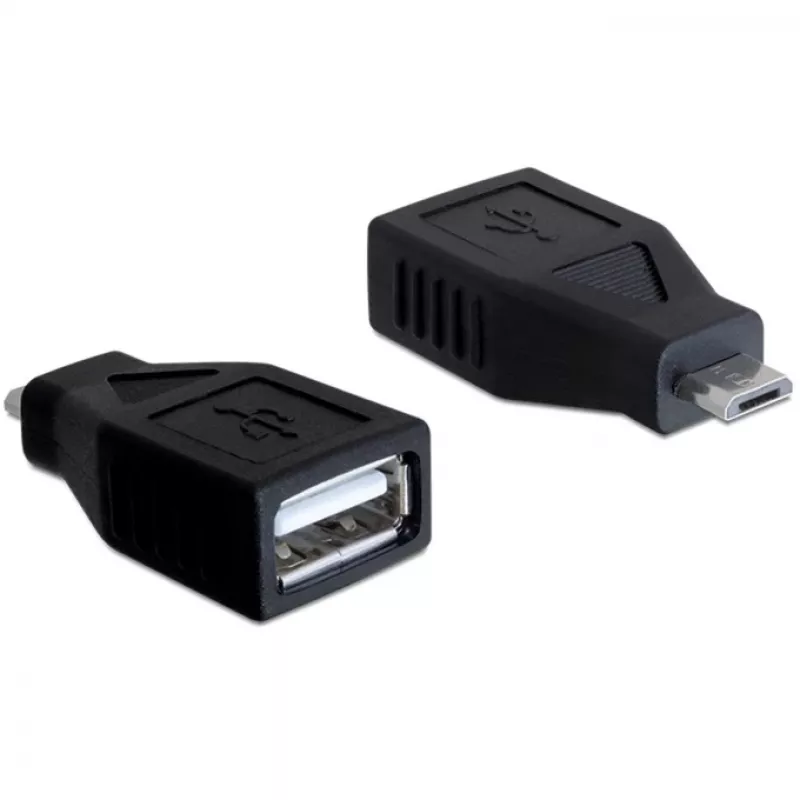 DeLOCK - USB-Adapter - USB Typ A, 4-polig (Buchse) - 5-polig Micro-USB Typ B (Stecker) (65296)