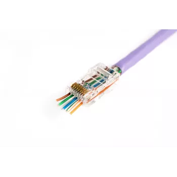 RJ45-Kabelstecker Digitus X-ML-6U-EZ Transparent Stecker 100 Stück