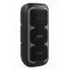 Tragbarer Stereo-Lautsprecher SQUEAK SQ1009 – Bluetooth 5.3, 45 W RMS, 10 h Akkulaufzeit, FM, USB, AUX, LED, 1800 mAh, Schwarz