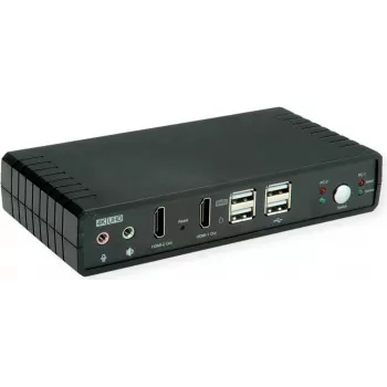ROLINE KVM Switch Dual Head 1U-2PCs HDMI 4K60 - KVM-Switch (14.01.3047)