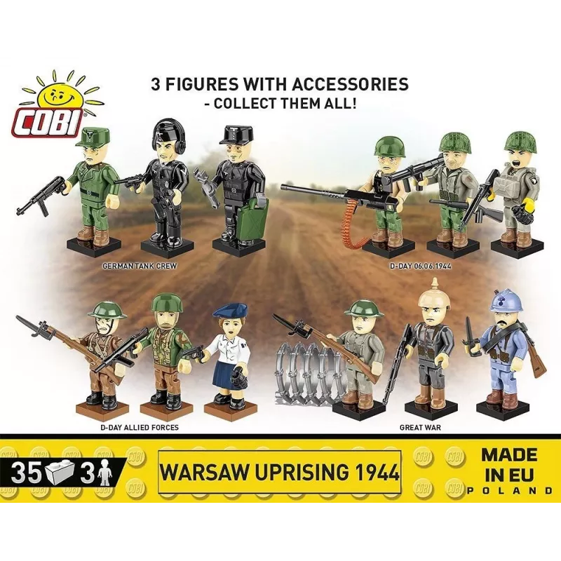 Historical Collection Zweiter Weltkrieg /2057/ WARSCHAUER AUFSTAND 1944 3Figuren/35Blöcke
