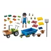 Playmobil Mähdrescher-Traktor mit Anhänger - Als-ob-Spiel & fantasievolles Spielen für Kinder von 6 bis 9 Jahren - Fat Brain Toys