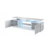 RTV-Schrank EVA 180x40x56 weiß/weiß glänzend
