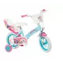 Kinderfahrrad Toimsa 1297 mit 12-Zoll-Schaumstoffrädern, 4 Rädern, Korb, Kettenschutz, Schutzblechen — My Little Pony