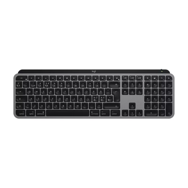 Logitech Master Series MX Keys S für Mac - Tastatur - Vollgröße - hintergrundbeleuchtet - kabellos - Bluetooth LE - QWERTY - Nordisch (Dänisch/Finnisch/Norwegisch/Schwedisch) (920-011633)